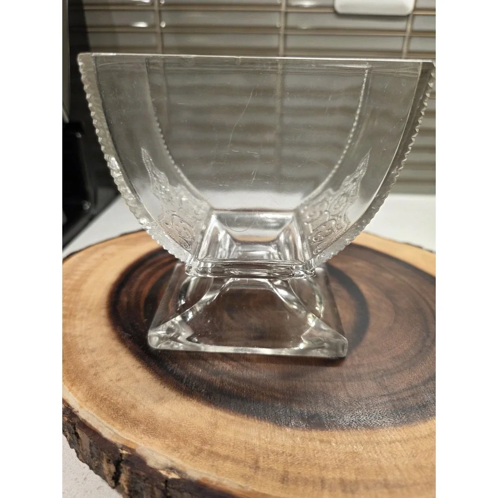 Riverside Glass EAPG Jersey Lily Creamer And Sugar Compote Antique 1880's Footed